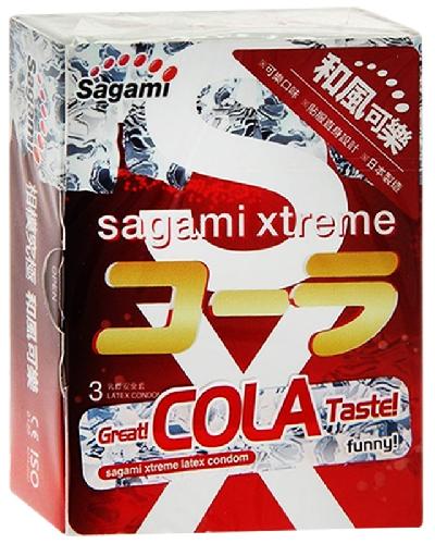 Презервативы "SAGAMI" Премиум №3 Экстрим Cola 3 шт.