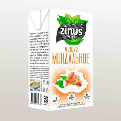 Молоко "ZINUS" Миндальное   1 л. т/пак.