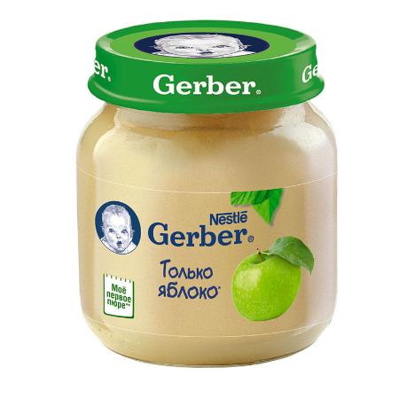 Пюре "Gerber" Яблоко 125 гр. ст/б.