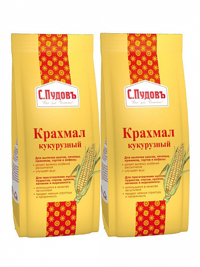 Крахмал "С.ПУДОВЪ" Кукурузный 200 гр. пак.