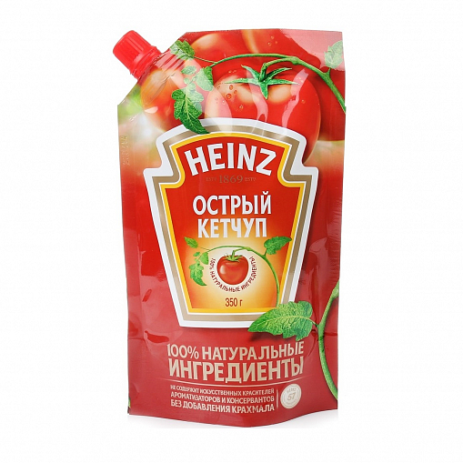 Кетчуп "HEINZ" острый _ 320-350 гр. д/пак.