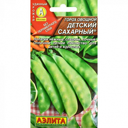 Семена "АЭЛИТА" Горох овощной Детский сахарный, 10 гр. 572172