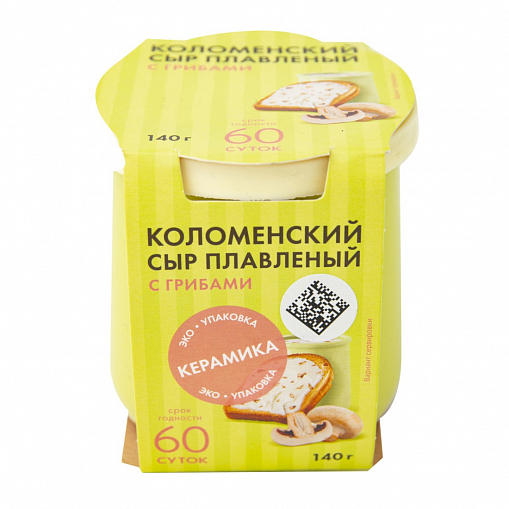 Сыр "КОЛОМЕНСКИЙ" плавленный с грибами 50% 140 гр. уп.