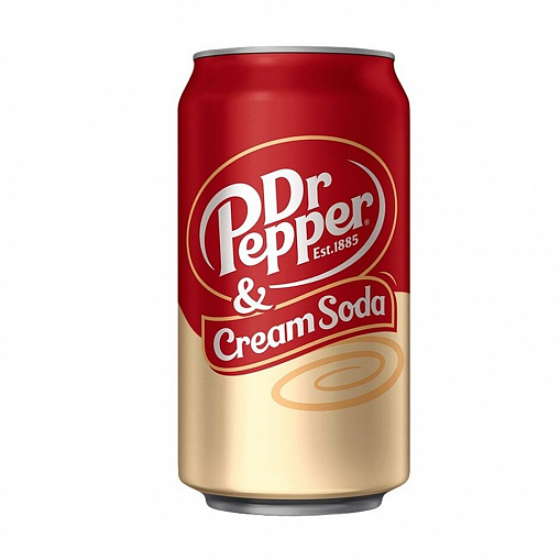 Напиток "DR.PEPPER" Cream Soda газ. 0,355 л. ж/б. 3905 _