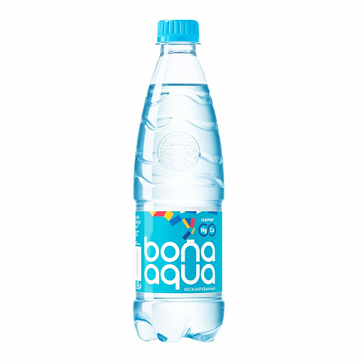 Вода  "BONA AQUA" негаз. минеральная 0,5 л. пл/б