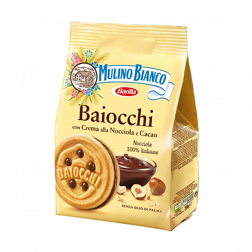 Печенье "BARILLA" Mulino Bianco, Baiocchi 260 гр. пак.