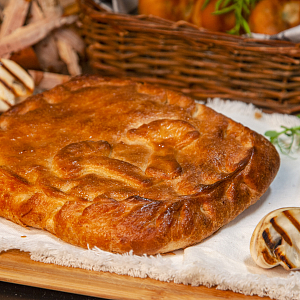 Пирог Теорема с картофелем, грибами и сыром вес.