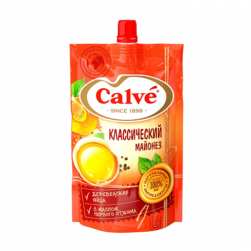 Майонез "CALVE" Классический _ 200 г. пак.