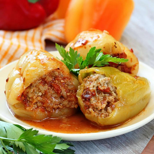 Перец фаршированный готовый вес.