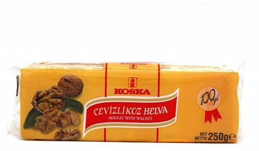 Нуга "KOSKA" с грецким орехом 250 гр. 03003