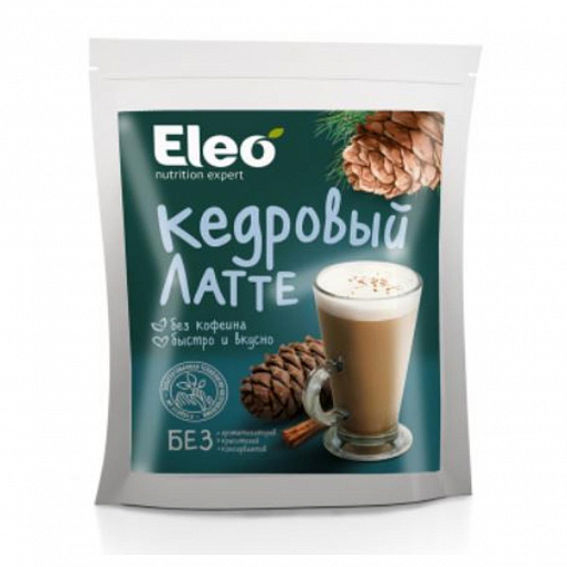Смесь сухая "ELEO" для напитков, Латте Кедровый 150 гр. пак.