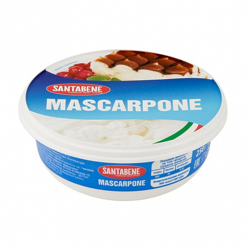 Сыр "SANTABENE" Маскарпоне 80% 250гр. пл/б.