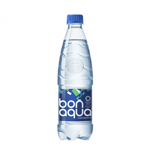 Вода питьевая "BONAQUA" газ. 0,5 л. пл/б.