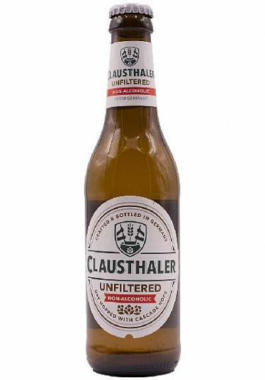 Пиво "КЛАУСТАЛЕР" Unfiltered светлое нефильтр. б/а. 0,33 л. ст/б.