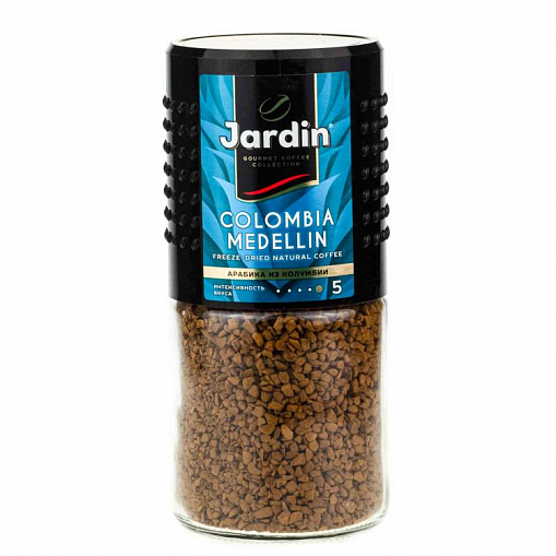 Кофе "Jardin" Колумбия Меделлин раств. 95 гр. ст/б.