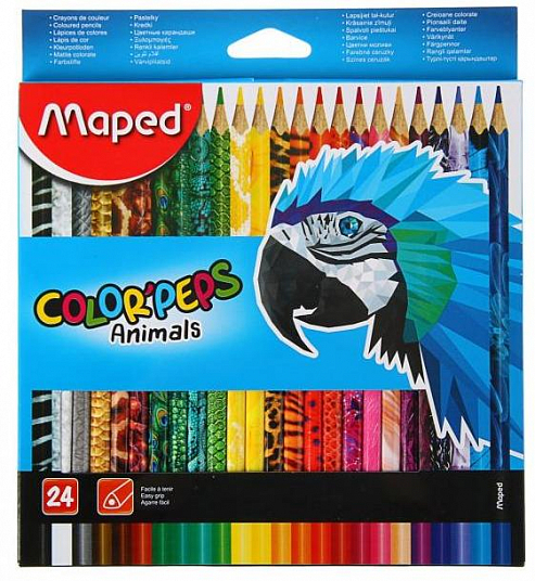 Карандаши цв. "MAPED" Color Peps, 24 цв. 832224/3681532