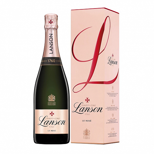 Шампанское "Лансон"  Розе Шампань роз. брют 12,5% 0,75 л. п/к.