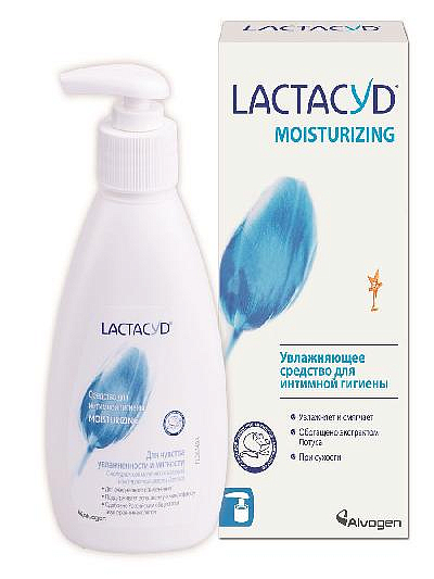 Средство д/интимной гигиены "LACTACYD" Увлажняющее 200 мл. кор. 21033