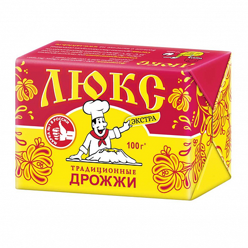 Дрожжи "ЛЮКС" Хлебопекар. прессованные 100 гр. _
