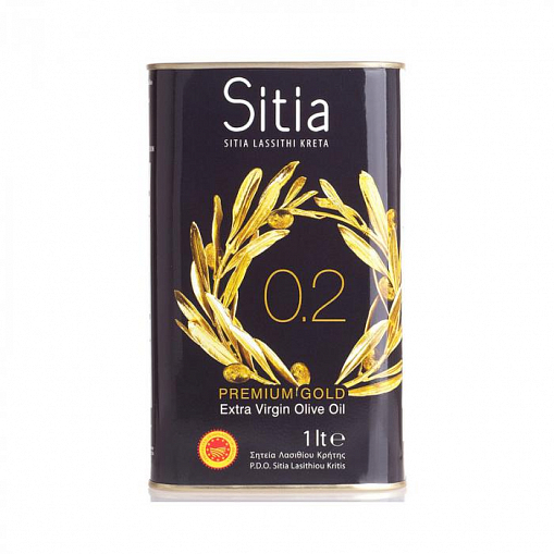 Масло оливковое "SITIA" E.V. нерафинир. высшего качества, кислотность 0,2% 1 л. ж/б. 81.0035,1