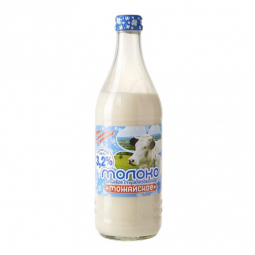 Молоко "МОЖАЙСКОЕ" Стерилизованное 3,2 % 0,45 л. ст/б
