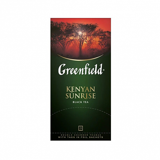 Чай "Greenfield" черный 25*2 гр. Kenyan Sunrise в пакетиках картон