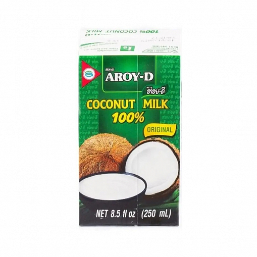 Молоко "AROY-D" кокос. жирн.17-19% 250 гр. пак.
