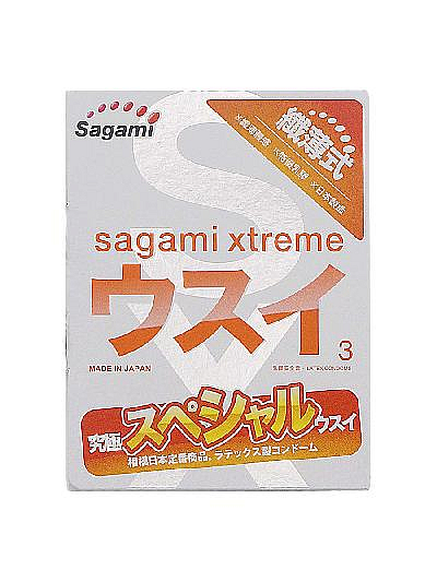 Презервативы "SAGAMI" Xtreme 0.04 3'S 3 шт. 381