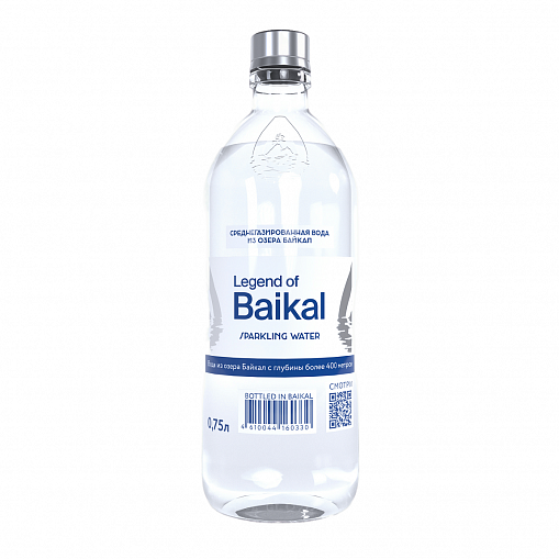 Вода питьевая "LEGEND OF BAIKAL" Природная, газ. 0,75 л. ст/б.