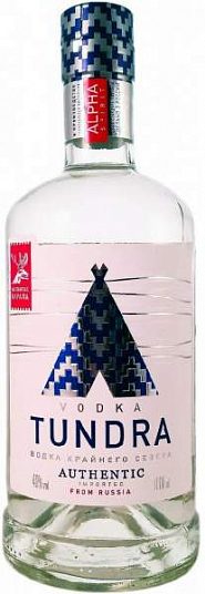 Водка "ТУНДРА" Authentic   40% 0,5 л. ст/б.
