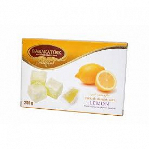 Рахат-лукум "USAS" со вкус. лимона в шок. глаз. 158 гр. кор.