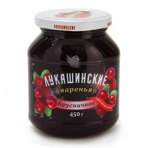 Варенье "ЛУКАШИНСКИЕ" брусника _ 450 гр. ст/б