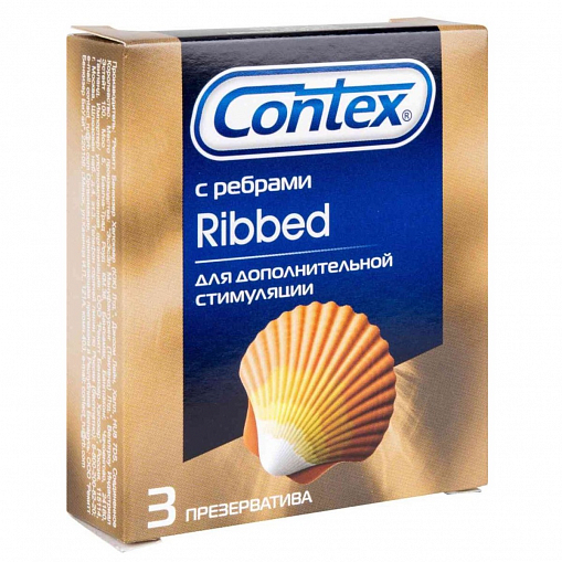 Презервативы "CONTEX" Ribbed (с ребрами) 3 шт.