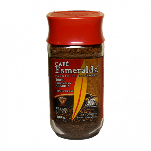 Кофе "ESMERALDA" Ирландский крем раст. 100 гр. ст/б.
