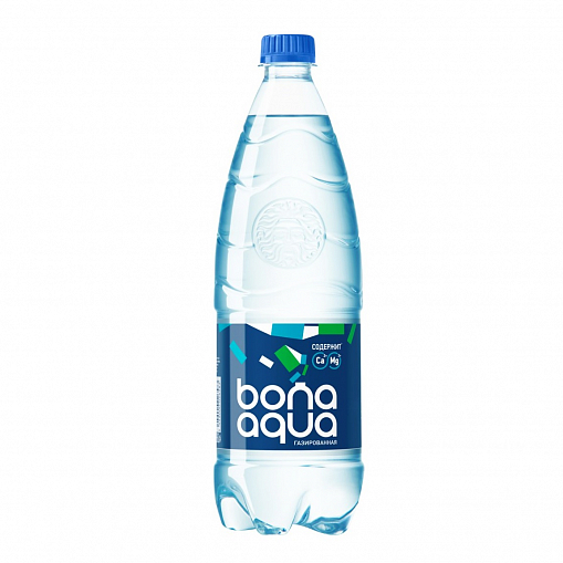 Вода питьевая "BONA AQUA" газ.   1 л. пл/б.