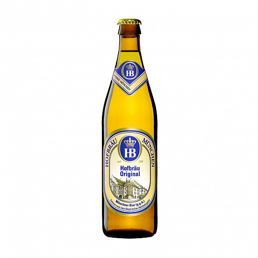 Пиво "ХОФБРОЙ" Оригинал 5,1% 0,5 л. ст/б.