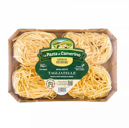 Макаронные изделия "LA PASTA DI CAMERINO" Тальятелле яичные 250 гр. кор.лот. 3087