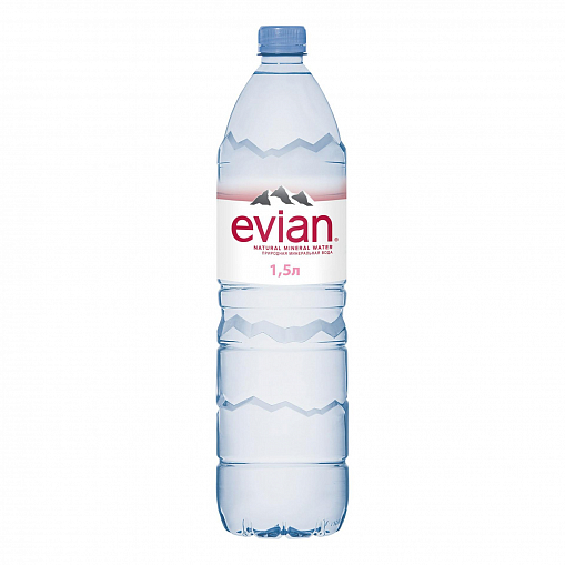 Вода минеральная "EVIAN" негаз. 1,5 л. пл/б.