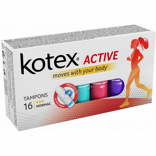 Тампоны "KOTEX" Active Нормал 16 шт.   599018