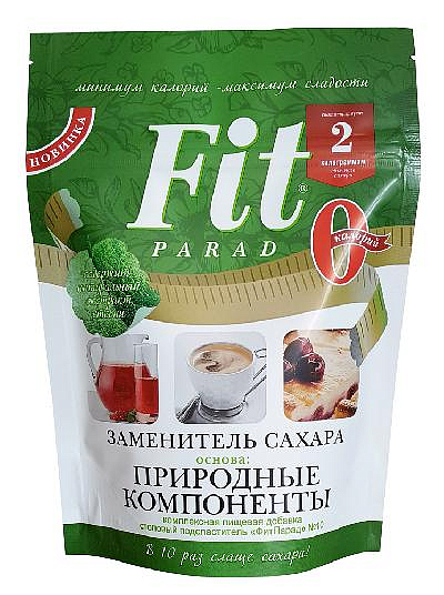Заменитель сахара "ФИТ ПАРАД" На эритрите и инулине №10  150 гр. пак. 09141