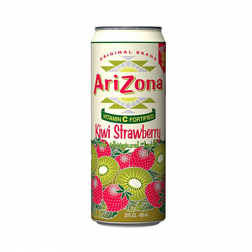 Чай холодный "AriZona" Kiwi Strawberry 0,680 л. ж/б. 0637 _