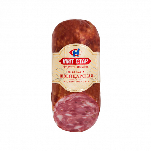 Колбаса "МИТ СТАР" без глютена Швейцарская в/к 400 гр.