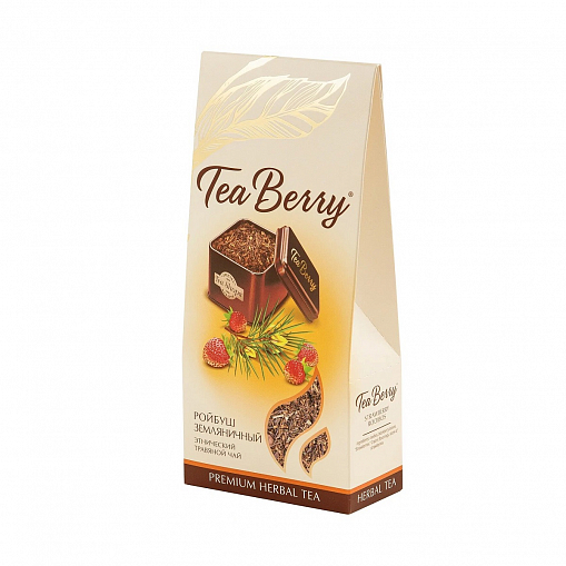 Чай "TeaBerry" травяной 100 гр. ройбуш земляничный листовой картон 211072