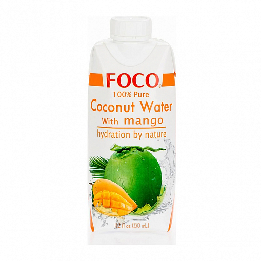 Вода кокосовая "FOCO" с манго 0,33 л. т/пак.