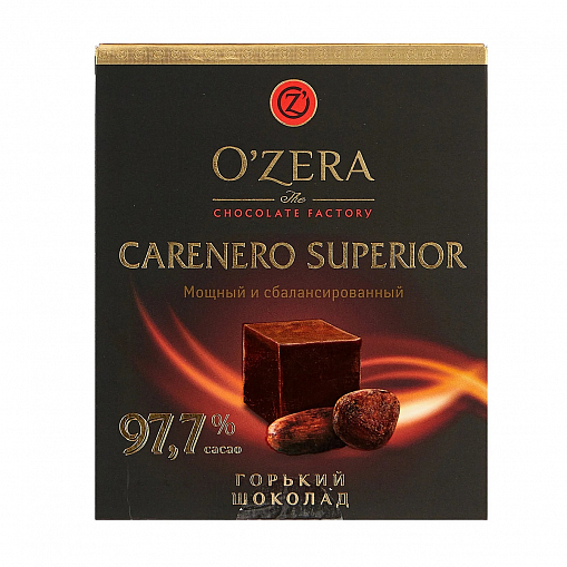 Шоколад "OZERA" Carenero Super 97,7% 90 гр.