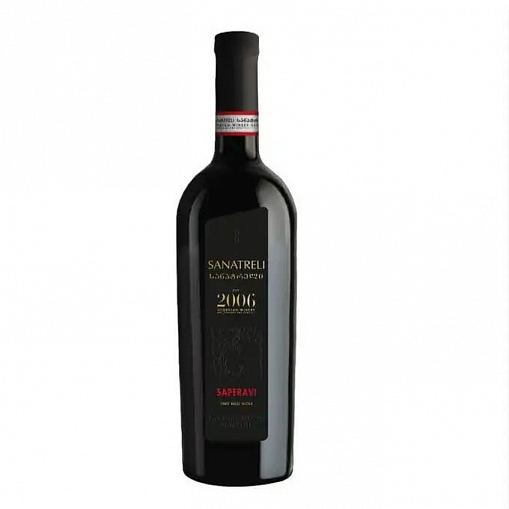 Вино "SANATRELI" Саперави кр. сух. 11-13% 0,75 л. ст/б.