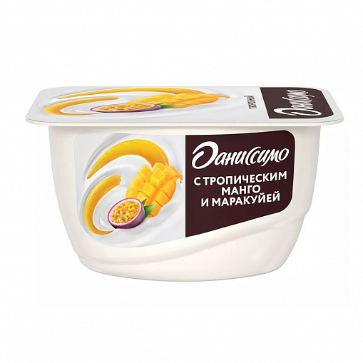 Продукт "ДАНИССИМО" Творожный тропич. манго-маракуйя 5,6% 130 гр. пл/б.