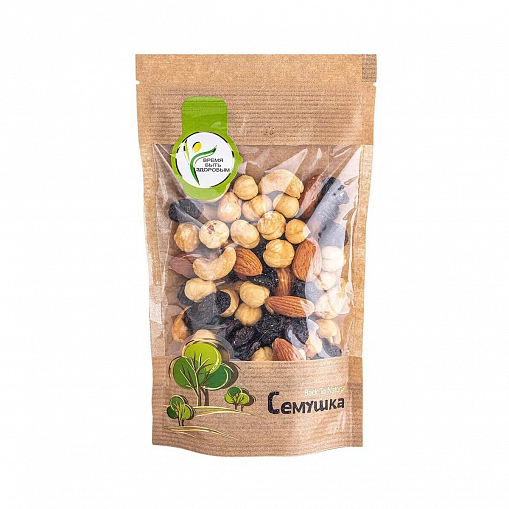 Смесь "Семушка" жар. орехов и изюма 150 гр. пак.