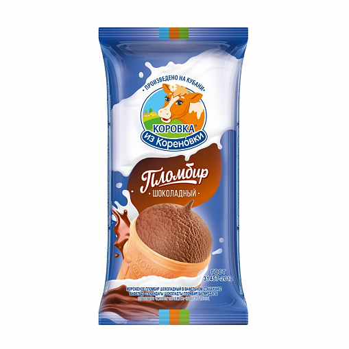 Стаканчик вафельный "КОРОВКА ИЗ КОРЕНОВКИ" Шоколад 100 гр. уп.