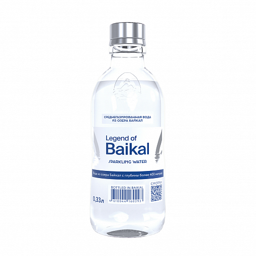 Вода питьевая "LEGEND OF BAIKAL" Природная, газ. 0,33 л. ст/б.